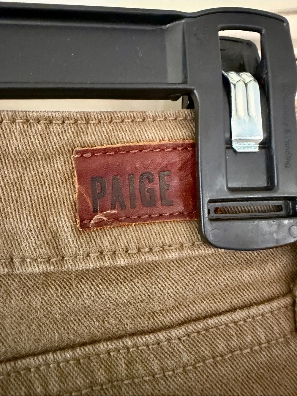 PAIGE Tan High-Rise Skinny Jeans - Picture 5 of 5